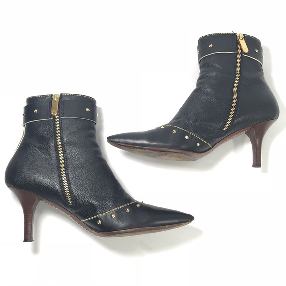 LOUIS VUITTON • Suhali Studded Boot • Authentic 40 - Picture 7 of 8